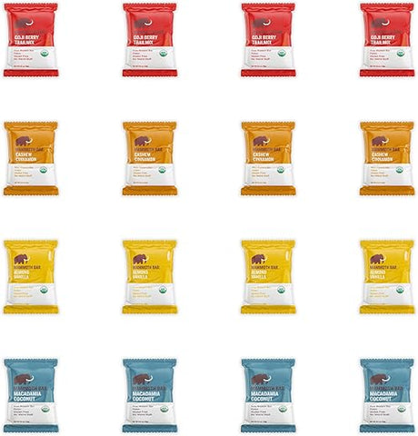 Mini – Pack Variado de Mini Barras Nutricionais Ricas em Proteínas – Feitas com Nozes Premium – 100g - Mammoth Bar