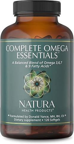 Suplemento Completo de Ômega Essentials – Mistura Equilibrada de Ômega 3, 6, 7 – 60 cápsulas – Marca Natura - Natura Health Products