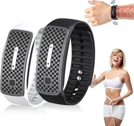 Generic - Pulseira JOSFIT Atualizada 2024, Braceletes JOSFIT para Desintoxicação, Pulseira de Titânio Lympunclog, Bracelete Ajustável de Titânio para Mulheres e Homens, Preto Branco 2 PCS