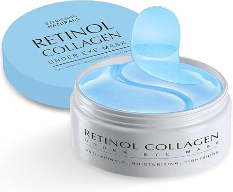 Patches para Olheiras: 30 Pares Máscara de Gel para Olhos com Retinol e Colágeno – Reduz Rugas e Inchaço - Enaskin Naturals