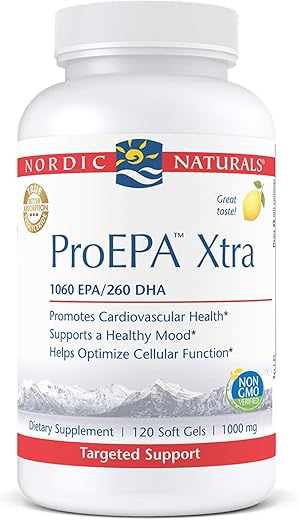ProEPA Xtra, Limão – 120 Soft Gels – 1640 mg Ômega-3 – Fórmula EPA de Alta Intensidade para Humor Positivo e Saúde Cardíaca - Nordic Naturals