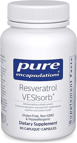 Resveratrol VES-Sorb | Suporte Hipoalergênico para Saúde Celular e Cardiovascular* | 90 Cápsulas - Pure Encapsulations