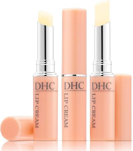 Lip Cream 3 pack – Hidratante, Suavizante, Proteção para Lábios Secos e Rachados – Livre de Fragrância e Corantes – 0,05 oz (1,4 g) - DHC