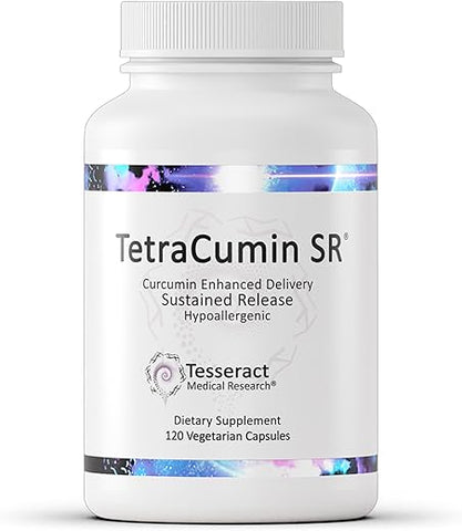 Tesseract Medical Research - TetraCumin SR – Suplemento para Articulações, Liberação Sustentada de Curcumina de Cúrcuma, Propriedades Exclusivas para Mulheres