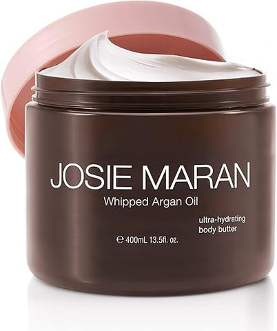 Body Butter de Argan Whipped (400g) – Creme Corporal Nutritivo – Hidratante de Absorção Rápida – Óleo de Argan Orgânico do Marrocos - Josie Maran