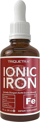 Triquetra Health - Suplemento de Ferro Líquido Iônico (236 Porções) – Maior Taxa de Absorção Permite Dose Menor