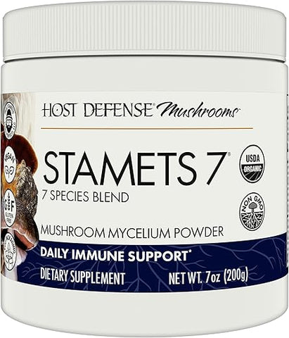 Fungi Perfecti/Host Defense Stamets 7 Pó 200g – Potencialize sua saúde com o melhor da natureza