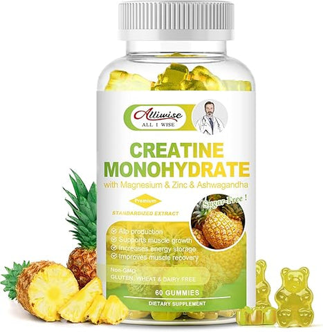 Alliwise - Gummy de Creatina Monohidratada para Homens – Potencialize seus resultados!