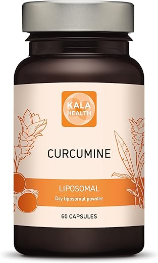 Cápsulas Lipossomais de Cúrcuma para Absorção Ótima de Curcumina – Alta dose de Curcumina (60) - KALA HEALTH