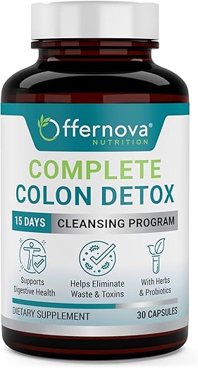 Offernova - Desintoxicação Completa do Cólon em 15 Dias – 30 Cápsulas | Marca: Complete Detox