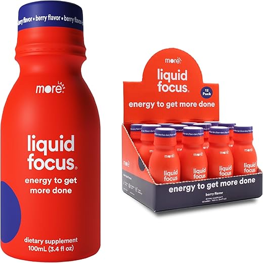 Liquid Focus: Bebida Inteligente Nootrópica com Antioxidantes Poderosos – 100ml - More Labs