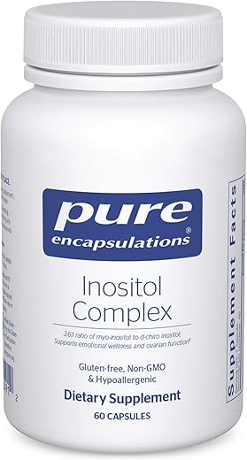 Inositol Complex | Suporte Energético, Metabolismo Saudável e Função Ovariana* | 60 Cápsulas - Pure Encapsulations