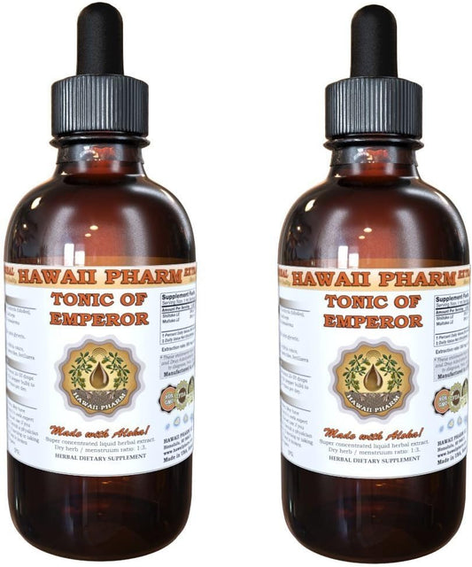 Hawaii Pharm - HawaiiPharm Extrato Líquido de Shiitake, Maitake, Cordyceps, Reishi, Shiitake Orgânico Seco, Maitake, Cordyceps, Reishi Tintura, Produto Herbal, Fabricado nos EUA, 2×2 fl.oz