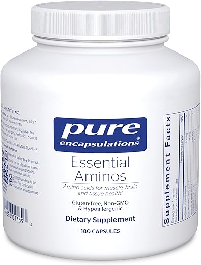 Aminoácidos Essenciais – Suporte para Recuperação Muscular – 60 cápsulas - Pure Encapsulations