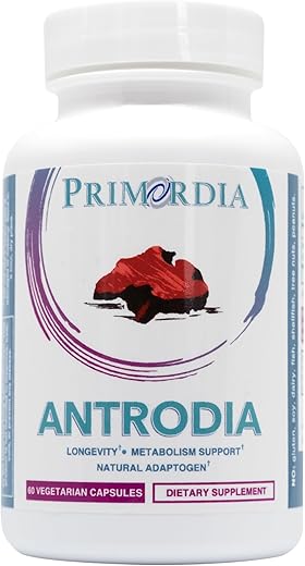 Suplemento de Cogumelo Antrodia Puro, 60 Cápsulas, Fermentação em Estado Líquido, Cogumelos Antrodia Cinnamomea, Suporte para Saúde Intestinal e Metabolismo, Função Hepática - Primordia