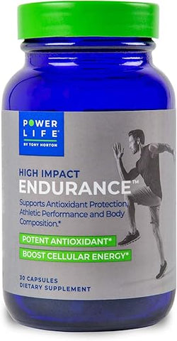 Tony Horton – Suplemento de Suporte ao Desempenho Atlético com Astaxantina de Alta Resistência e ElevATP, 30 Cápsulas - POWERLIFE