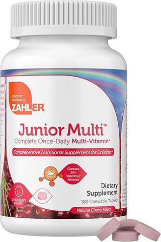 Kids Multivitamínico – Comprimido Mastigável – Vitaminas Diárias Completas para Crianças – Contém 20 Minerais – 60 Comprimidos - Zahler