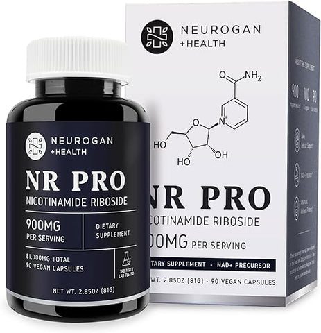 Neurogan - Nicotinamide Riboside NR Pro Cápsulas | 900mg Cada, 90 unid. NAD | Aumente sua energia e vitalidade