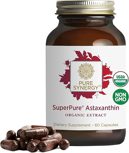 SuperPure Astaxanthin Extract | Suplemento Orgânico de Astaxantina | Astaxantina Vegana de Algas com Lecitina de Girassol | Suporte Antioxidante para Pele, Olhos e Articulações | 30 ml - PURE SYNERGY
