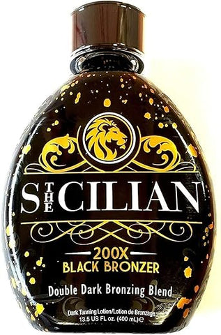 The Sicilian - Bronzeador Gradual 200X Dark Black – Loção Bronzeadora para Pele Radiante – 100g