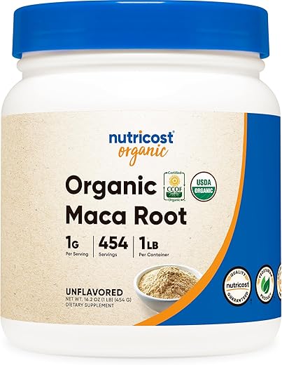 Pó de Raiz de Maca Orgânica (454g) – Energia Natural - Nutricost