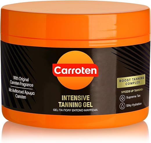 Gel Bronzeador Intensivo SPF0 150 ml / 5 oz – Proteção Solar e Bronzeamento - Carroten
