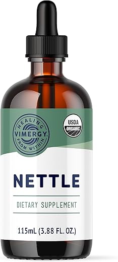 Extrato de Folha de Urtiga Orgânica, 57 Porções – Potente Extrato Líquido 10:1 – Suporta a Saúde do Sistema Imunológico – Suporta a Saúde das Articulações – Orgânico Certificado pelo USDA, Livre de Glúten, Não-OGM – 57 Porções - Vimergy