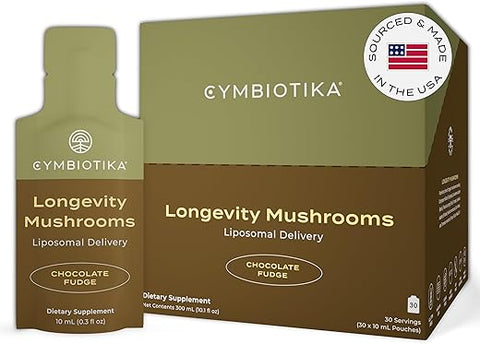 Suplemento Liposomal de Cogumelos com Lion’s Mane, Turkey Tail, Vitaminas B e Cordyceps – Potencialize sua saúde com os benefícios dos cogumelos - CYMBIOTIKA