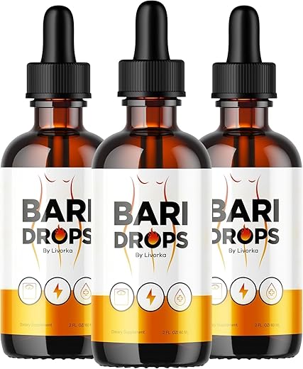Generic - Bari GLP-1: Suporte de Limpeza do Cólon e Perda de Peso (3 Pacotes) – Drops e Suplemento