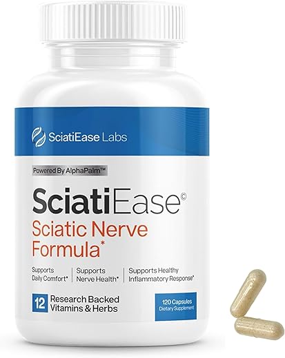Generic - Suplemento de Suporte para o Nervo Ciático 120 Cápsulas – Fórmula Avançada para a Saúde Nervosa com AlphaPalm, Pea, Complexo de Vitamina B