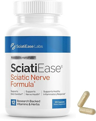 Generic - Suplemento de Suporte para o Nervo Ciático 120 Cápsulas – Fórmula Avançada para a Saúde Nervosa com AlphaPalm, Pea, Complexo de Vitamina B