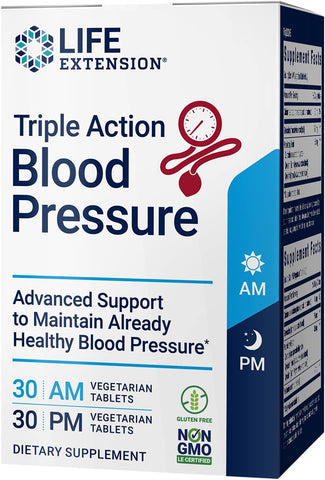 Suporte Saudável à Pressão Arterial, Triplo Ação, Flavonoide, Quercetina, Sem Glúten, Vegetariano, Não-OGM, AM - Life Extension