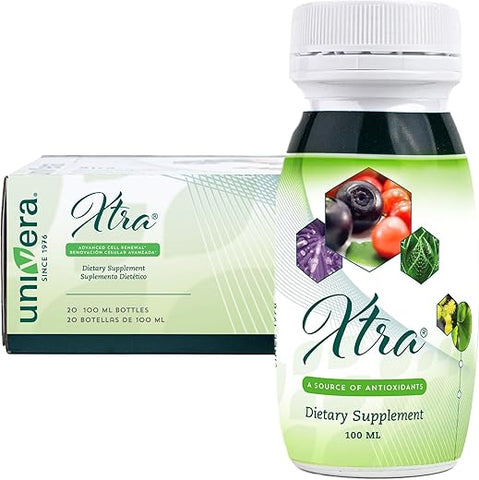 Xtra Minis: Complexo Multimineral de Frutas, 15 Ingredientes Naturais, Gerenciamento do Estresse, Foco – 15g - Univera