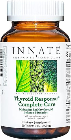 Innate Response Formulas - INNATE Response Formulas Thyroid Response Complete Care – Ashwagandha – Equilíbrio e Função Ótimos da Tireoide – Vegetariano, Sem Glúten, Não-OGM – 90 comprimidos