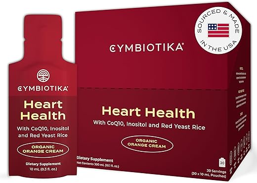 Suplemento para Saúde Cardíaca com CoQ10 e Arroz de Levedura Vermelha – 60 ml - CYMBIOTIKA