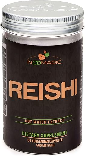 Noomadic - Reishi Mushroom 60 Cápsulas 500mg Cada – Bem-Estar Geral
