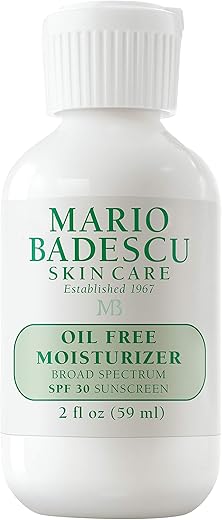 Mario Badescu Hidratante Oil Free com FPS 17|30 para Pele Mista e Oleosa – Proteção Solar Facial