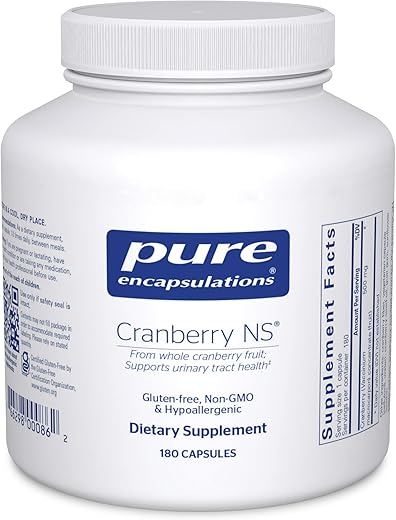 Cranberry NS | Suplemento Hipoalergênico para Apoiar a Saúde do Trato Urinário | 180 Cápsulas - Pure Encapsulations