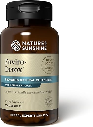 Nature's Sunshine - Nature’s Sunshine Enviro-Detox | 100 Cápsulas | Remove Poluentes e Toxinas, Estimula a Digestão | Suporte para Limpeza Normal | Marca: Nature’s Sunshine