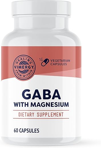 GABA com Magnésio – Suporte para o Sistema Nervoso – Promove Relaxamento – Kosher, Vegano – 100g - Vimergy