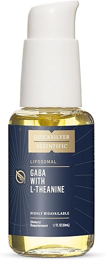 Liposomal GABA com L Theanine – Calmante, Resposta ao Estresse | 30ml - Quicksilver Scientific
