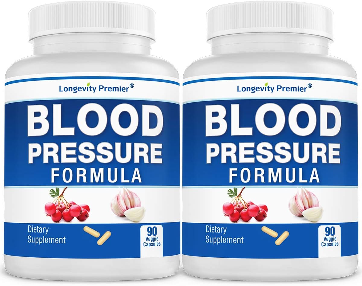 LONGEVITY PREMIER NUTRACEUTICALS INC - [2-Pack] Fórmula de Pressão Arterial Longevidade – Formulada cientificamente com Espinheiro