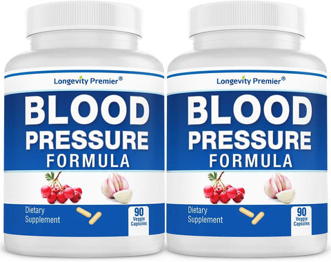 LONGEVITY PREMIER NUTRACEUTICALS INC - [2-Pack] Fórmula de Pressão Arterial Longevidade – Formulada cientificamente com Espinheiro