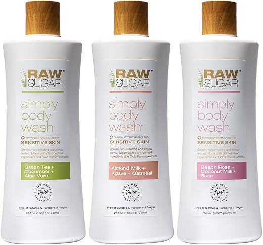 Body Wash para Pele Sensível – Hidratante, Nutritivo e Delicado  RAW SUGAR - RAW SUGAR