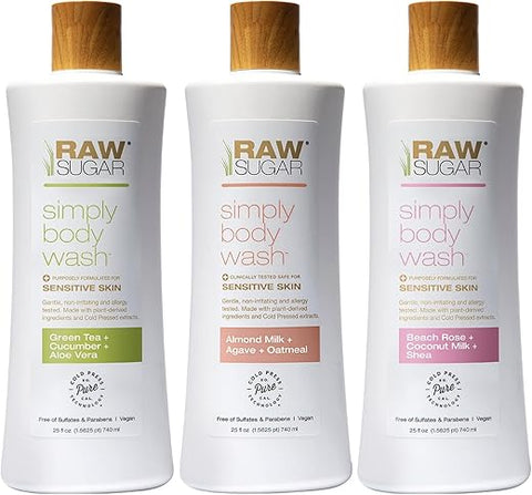 Body Wash para Pele Sensível – Hidratante, Nutritivo e Delicado  RAW SUGAR - RAW SUGAR
