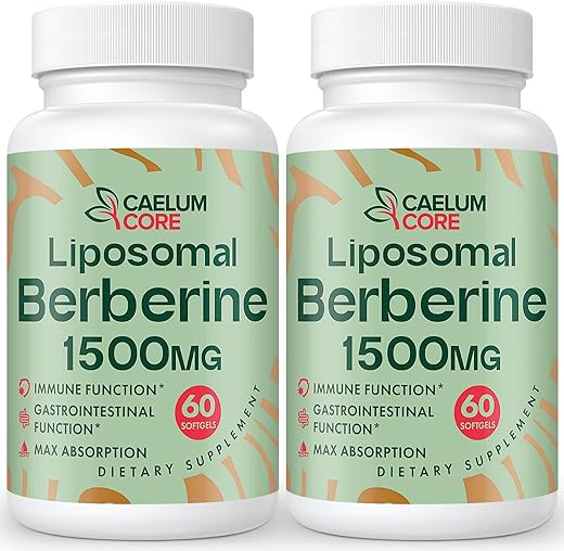 CaelumCore - Liposomal Berberine HCL – Ativa AMPK 1500mg – Marca Berberine