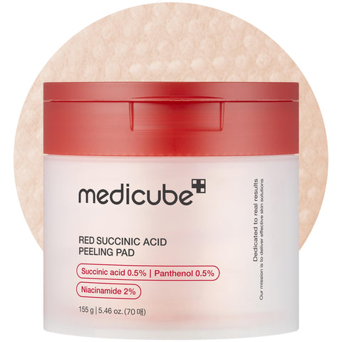 medicube Toner Pads Salmon DNA PDRN Pink Collagen Jelly Pad | Korean Gel Toner Pad | Niacinamide, Madecassoside, Retinol | Soothing, Radiance, Uneven Skin Tone | Korean Skin Care | 70 Pads (1 Pack)