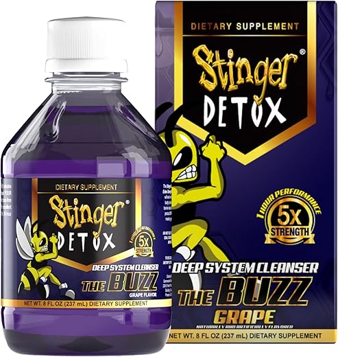Buzz 5X Bebida Extra Forte Sabor Uva – 240 ml – 2 Unidades - Stinger Detox