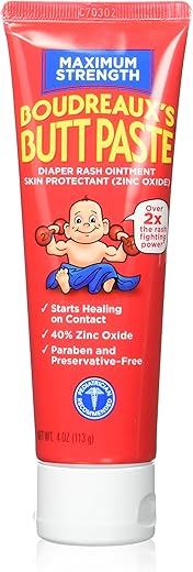 BORDEAUX'S - Boudreauxs Maximum Strength Butt Paste – 4 Oz (Pack of 2): Pomada para o Bumbum de Máxima Potência Boudreauxs – 2 Unidades de 4g