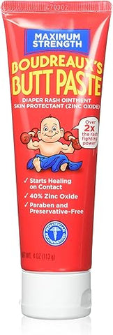 BORDEAUX'S - Boudreauxs Maximum Strength Butt Paste – 4 Oz (Pack of 2): Pomada para o Bumbum de Máxima Potência Boudreauxs – 2 Unidades de 4g